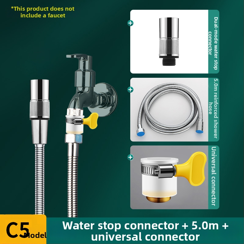 Разширител за чешма, антипръски, универсален, с превключвател (материал: 304 неръждаема стомана + ABS; модел: Sltjcys-zs; CE сертифициран)
