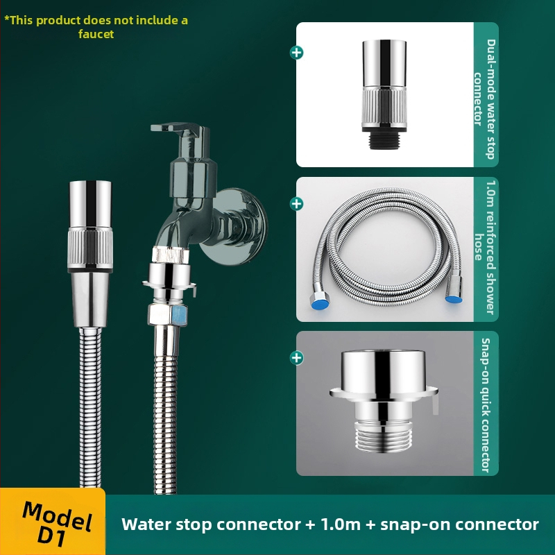 Разширител за чешма, антипръски, универсален, с превключвател (материал: 304 неръждаема стомана + ABS; модел: Sltjcys-zs; CE сертифициран)