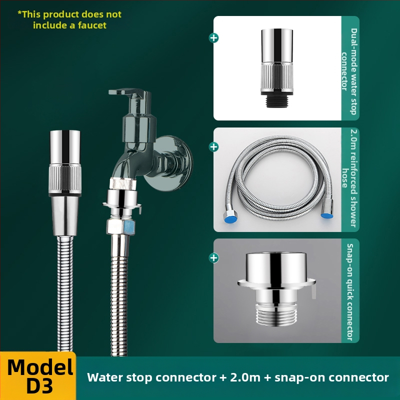 Разширител за чешма, антипръски, универсален, с превключвател (материал: 304 неръждаема стомана + ABS; модел: Sltjcys-zs; CE сертифициран)