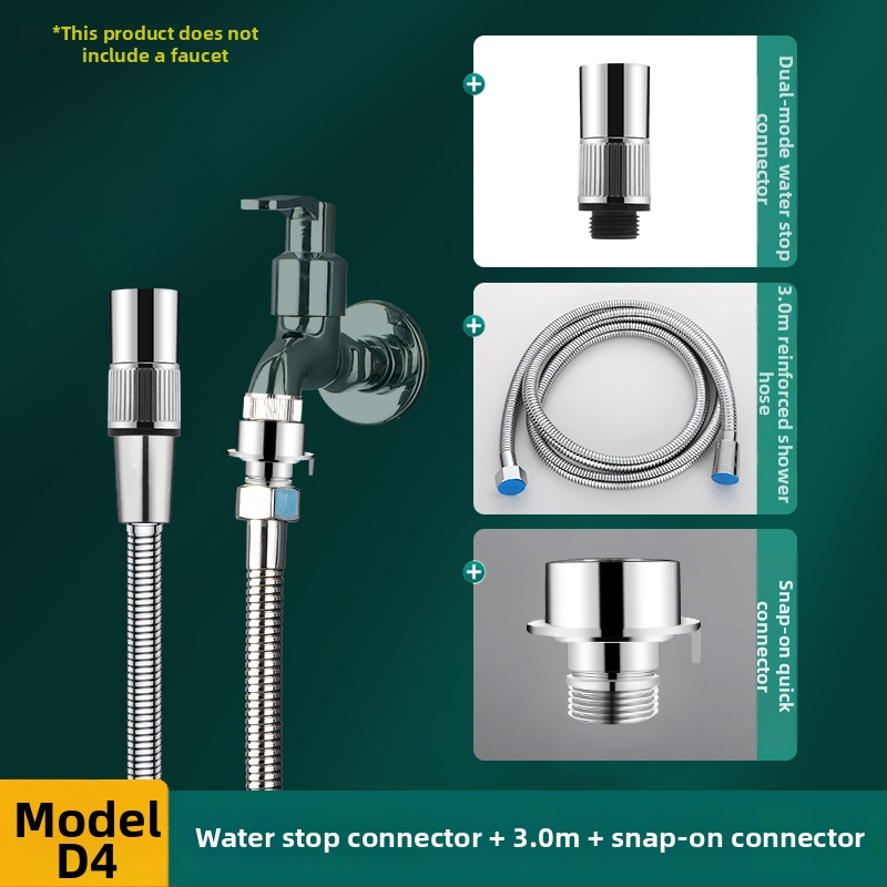 Разширител за чешма, антипръски, универсален, с превключвател (материал: 304 неръждаема стомана + ABS; модел: Sltjcys-zs; CE сертифициран)
