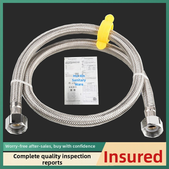 Audiniais nerūdijančio plieno žarna vandens tiek įėjimo į boilerį, praustuvę ir tualetę (Modelis: Braided tube; Medžiaga: 304 nerūdijantis plienas; Slėgis: 1,6 MPa; Darbinė temperatūra: 100°C; Diegimas: rankinis)