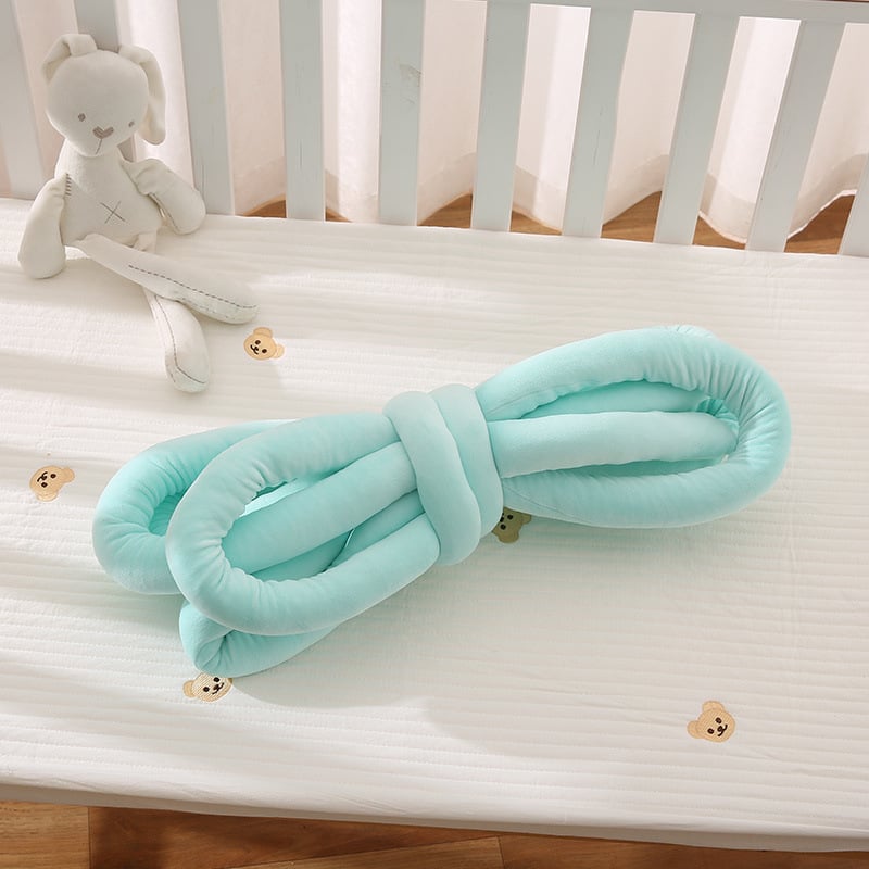 Бебешка преграда за кошара с плетена предпазна лента срещу удар