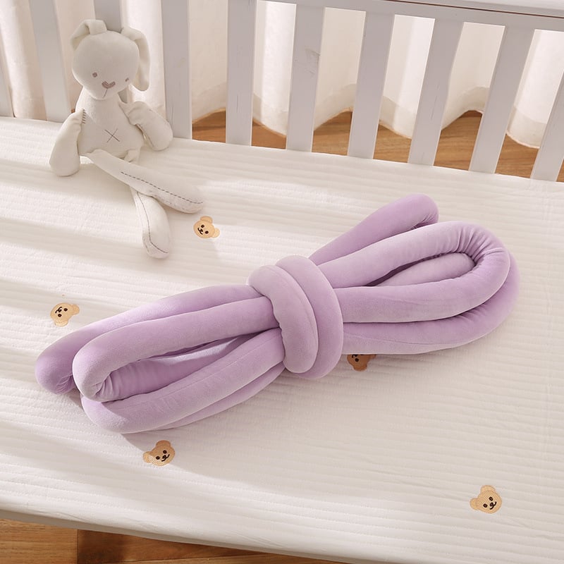 Бебешка преграда за кошара с плетена предпазна лента срещу удар