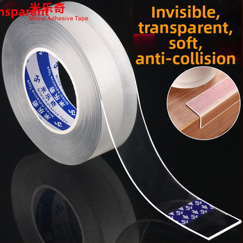 Silikono kampų apsaugos juostelė, Nano Tape serija, Milky ženklas, vandens pagrindo klijai su akrilo sistema, pločio/ilgio/storio reguliavimas, lengvai atplėšiama