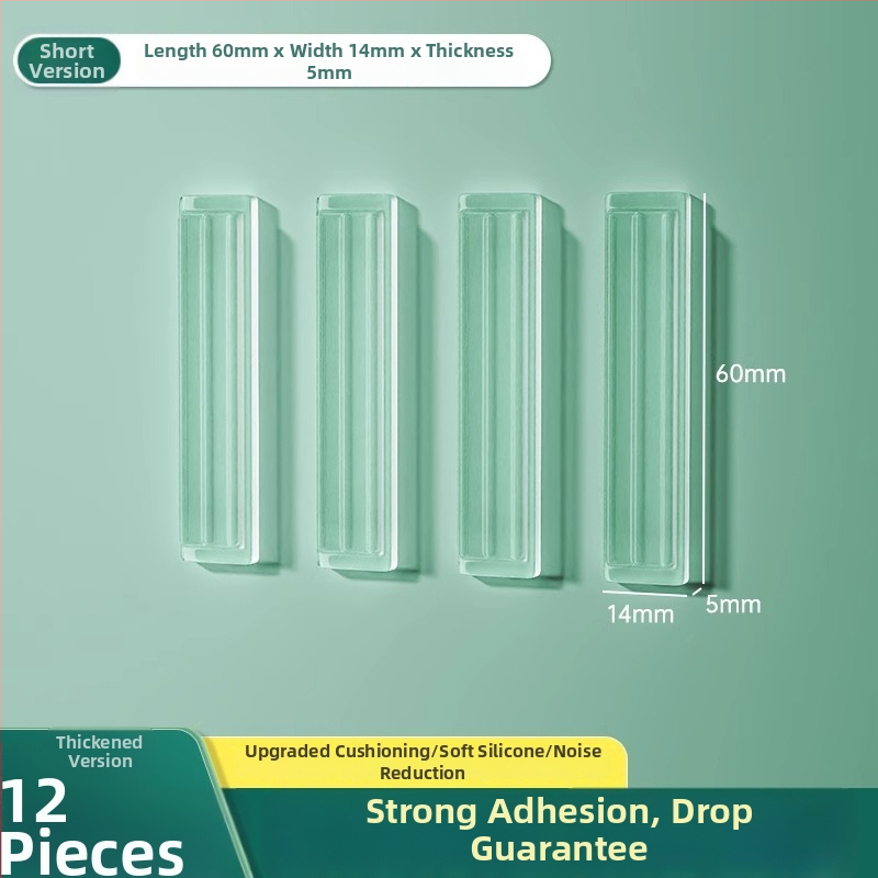 Silikona aizsardzība ledusskapja durvīm, roktura buferis, klusa darbība, nodilumizturīga