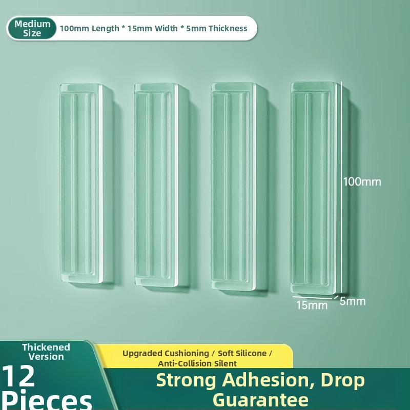 Silikona aizsardzība ledusskapja durvīm, roktura buferis, klusa darbība, nodilumizturīga