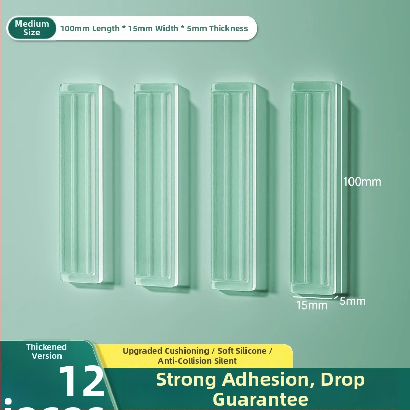 Silikona aizsardzība ledusskapja durvīm, roktura buferis, klusa darbība, nodilumizturīga