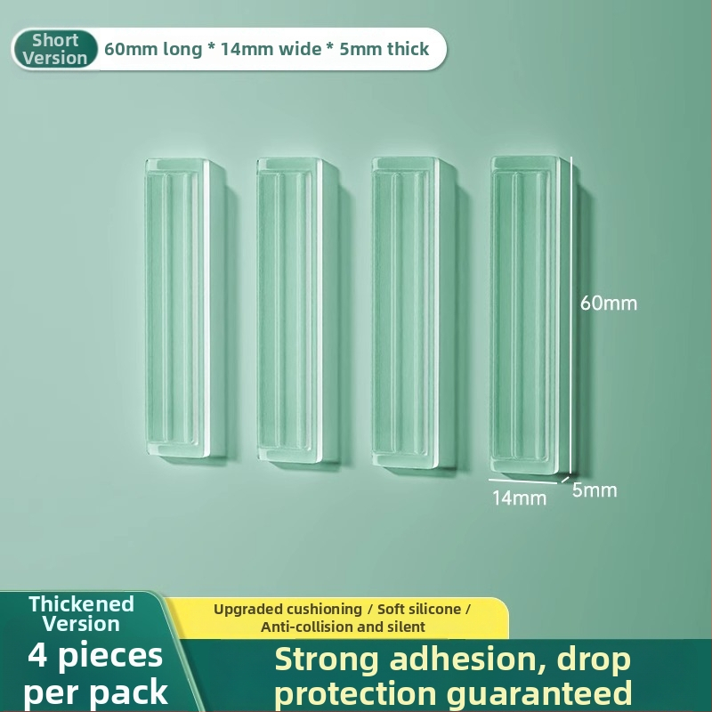 Silikona aizsardzība ledusskapja durvīm, roktura buferis, klusa darbība, nodilumizturīga