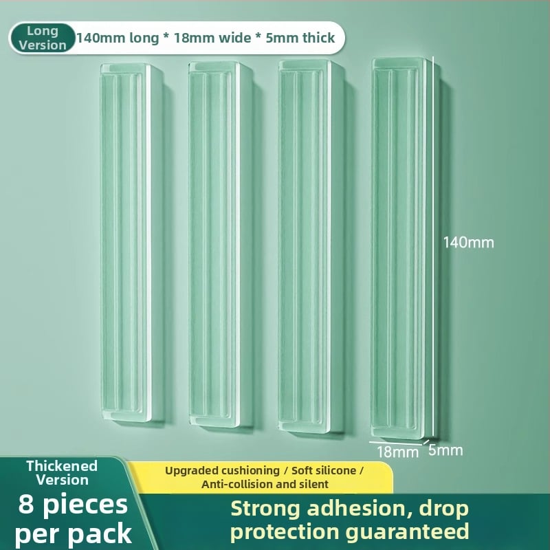 Silikona aizsardzība ledusskapja durvīm, roktura buferis, klusa darbība, nodilumizturīga