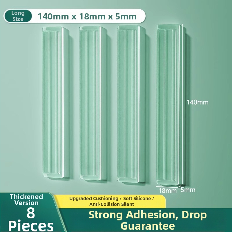 Silikona aizsardzība ledusskapja durvīm, roktura buferis, klusa darbība, nodilumizturīga