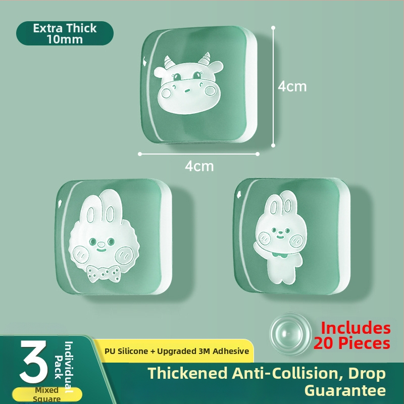 Silikona aizsardzība ledusskapja durvīm, roktura buferis, klusa darbība, nodilumizturīga