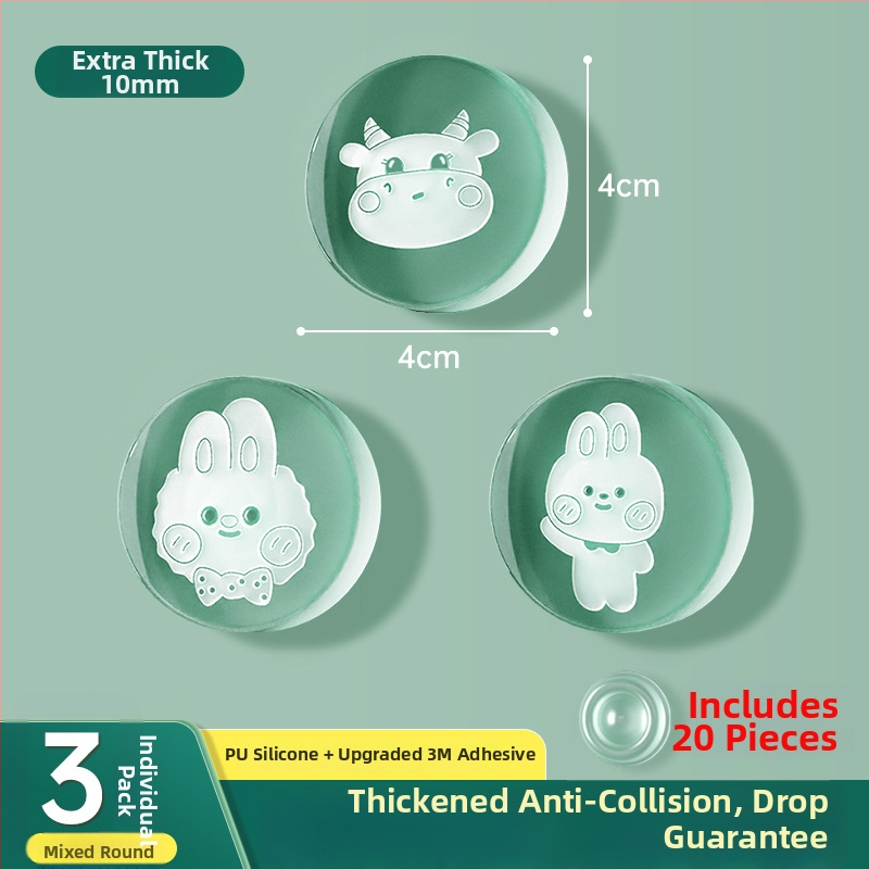 Silikona aizsardzība ledusskapja durvīm, roktura buferis, klusa darbība, nodilumizturīga