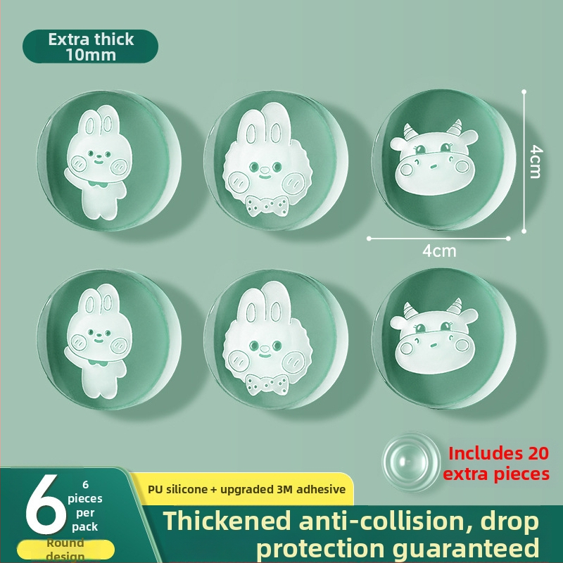 Silikona aizsardzība ledusskapja durvīm, roktura buferis, klusa darbība, nodilumizturīga