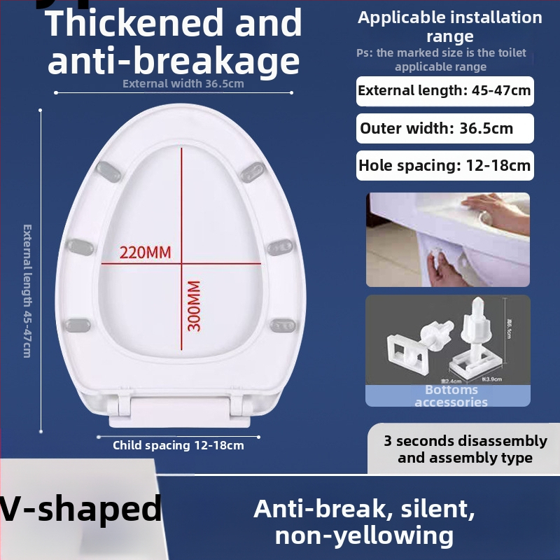 Toaletės dangtelis su lėtu uždarymu; UOV tipo; iš PP plokštės; U formos; skylučių atstumas 8–25 mm