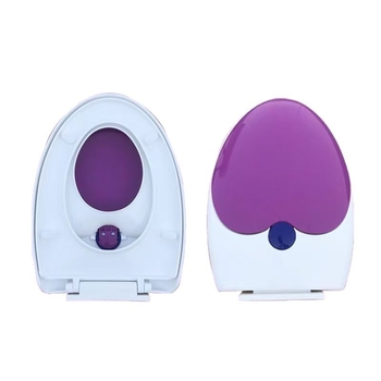 Capac de toaletă pentru adulți și copii, dublu scop, gros, tip UVO (Material: placă PP; Model: 1236; amortizare: Da; distanța dintre găuri: 12-16; distanță reglabilă între găuri: Da)