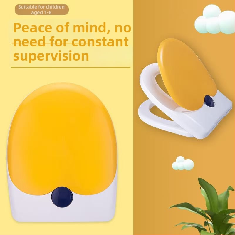 Capac de toaletă pentru adulți și copii, dublu scop, gros, tip UVO (Material: placă PP; Model: 1236; amortizare: Da; distanța dintre găuri: 12-16; distanță reglabilă între găuri: Da)