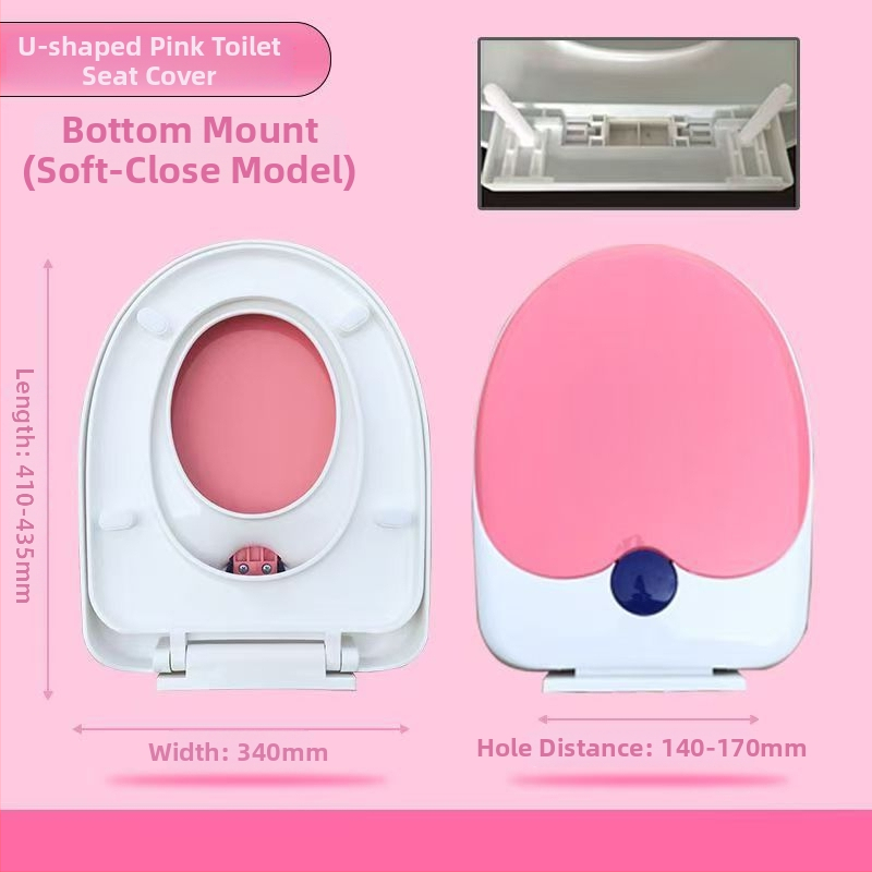 Capac de toaletă pentru adulți și copii, dublu scop, gros, tip UVO (Material: placă PP; Model: 1236; amortizare: Da; distanța dintre găuri: 12-16; distanță reglabilă între găuri: Da)