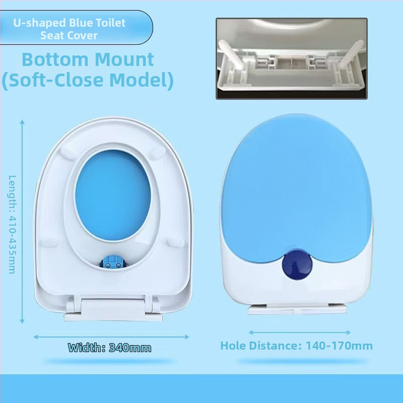 Capac de toaletă pentru adulți și copii, dublu scop, gros, tip UVO (Material: placă PP; Model: 1236; amortizare: Da; distanța dintre găuri: 12-16; distanță reglabilă între găuri: Da)