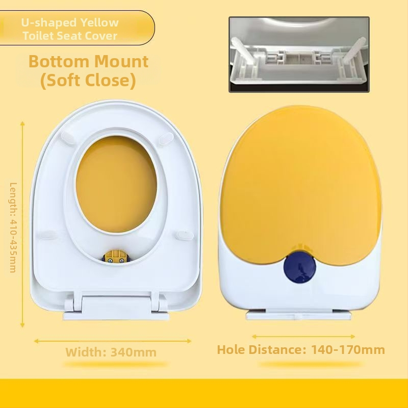 Capac de toaletă pentru adulți și copii, dublu scop, gros, tip UVO (Material: placă PP; Model: 1236; amortizare: Da; distanța dintre găuri: 12-16; distanță reglabilă între găuri: Da)