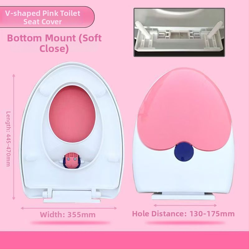 Capac de toaletă pentru adulți și copii, dublu scop, gros, tip UVO (Material: placă PP; Model: 1236; amortizare: Da; distanța dintre găuri: 12-16; distanță reglabilă între găuri: Da)