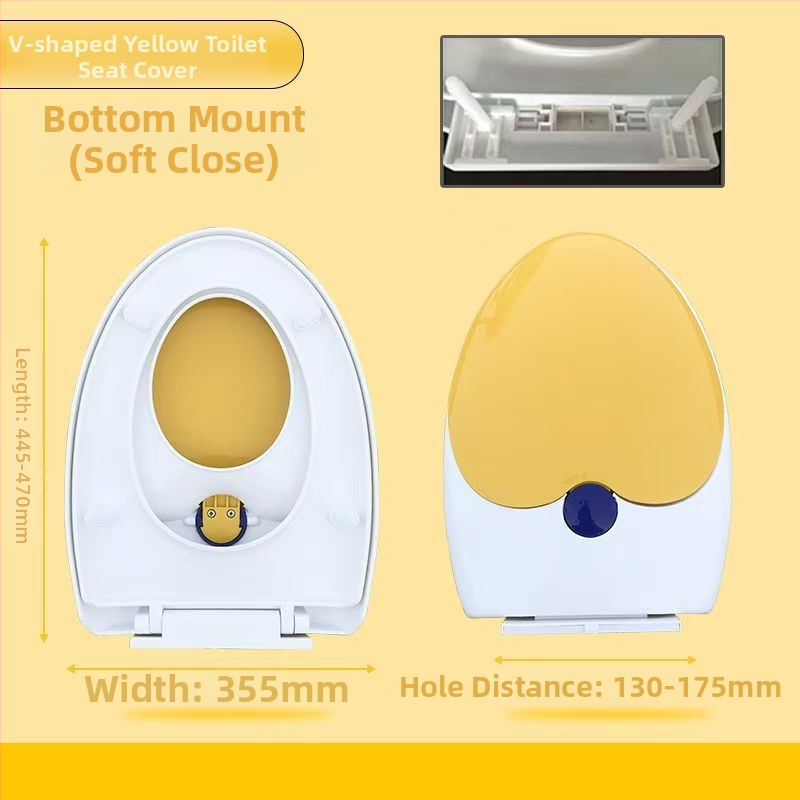 Capac de toaletă pentru adulți și copii, dublu scop, gros, tip UVO (Material: placă PP; Model: 1236; amortizare: Da; distanța dintre găuri: 12-16; distanță reglabilă între găuri: Da)