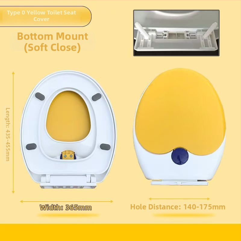 Capac de toaletă pentru adulți și copii, dublu scop, gros, tip UVO (Material: placă PP; Model: 1236; amortizare: Da; distanța dintre găuri: 12-16; distanță reglabilă între găuri: Da)