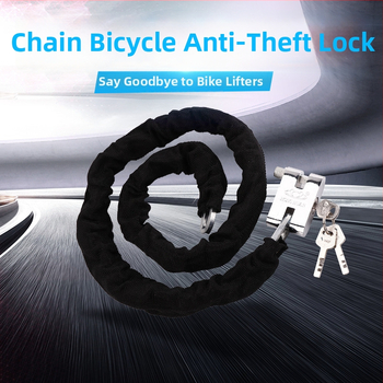 Keti lukustus jalgrattade ja mootorrataste jaoks – Flat Ring, mudel 5566, raua materjal, kaasaegne minimalistlik disain