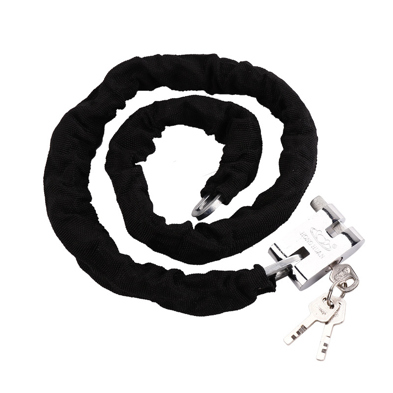 Keti lukustus jalgrattade ja mootorrataste jaoks – Flat Ring, mudel 5566, raua materjal, kaasaegne minimalistlik disain