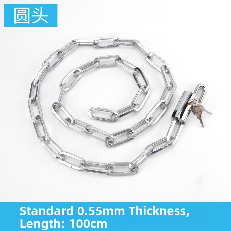 Keti lukustus jalgrattade ja mootorrataste jaoks – Flat Ring, mudel 5566, raua materjal, kaasaegne minimalistlik disain