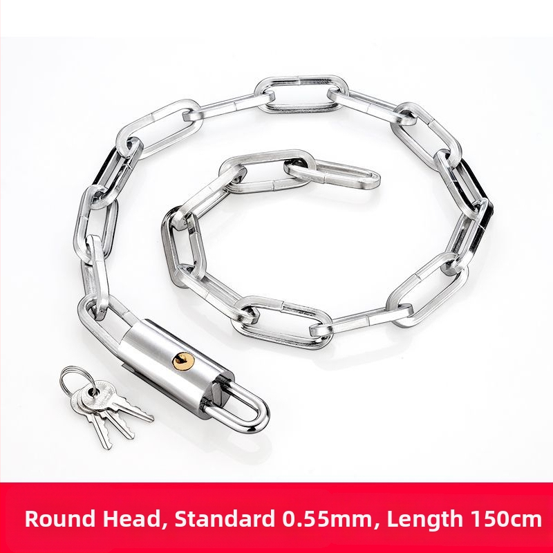 Ahelalukk, millel on varguse ja lõikamise vastane kaitse, terasest, mudel 698573, Guangzhou Jingli, sobib kolmerattalistele sõidukitele, jalgratastele, mootorratastele ja elektrijalgratastele, kaasaegne minimalistlik disain.