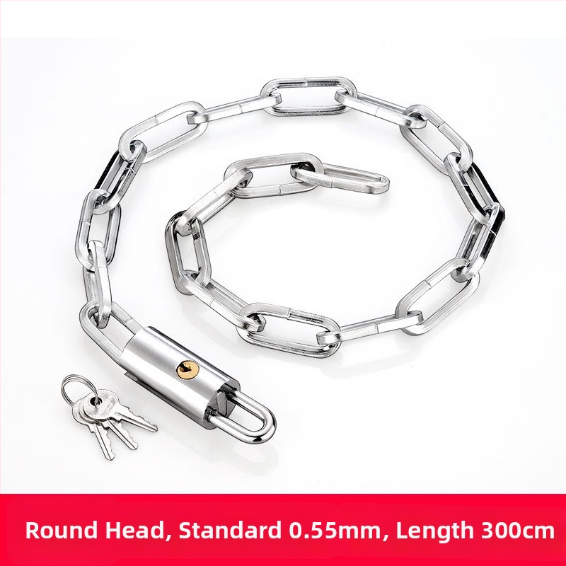 Ahelalukk, millel on varguse ja lõikamise vastane kaitse, terasest, mudel 698573, Guangzhou Jingli, sobib kolmerattalistele sõidukitele, jalgratastele, mootorratastele ja elektrijalgratastele, kaasaegne minimalistlik disain.