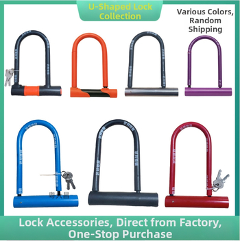 U-kujuline lukk jalgratastele ja mootorratastele, terasest, veekindel, mitmekülgne