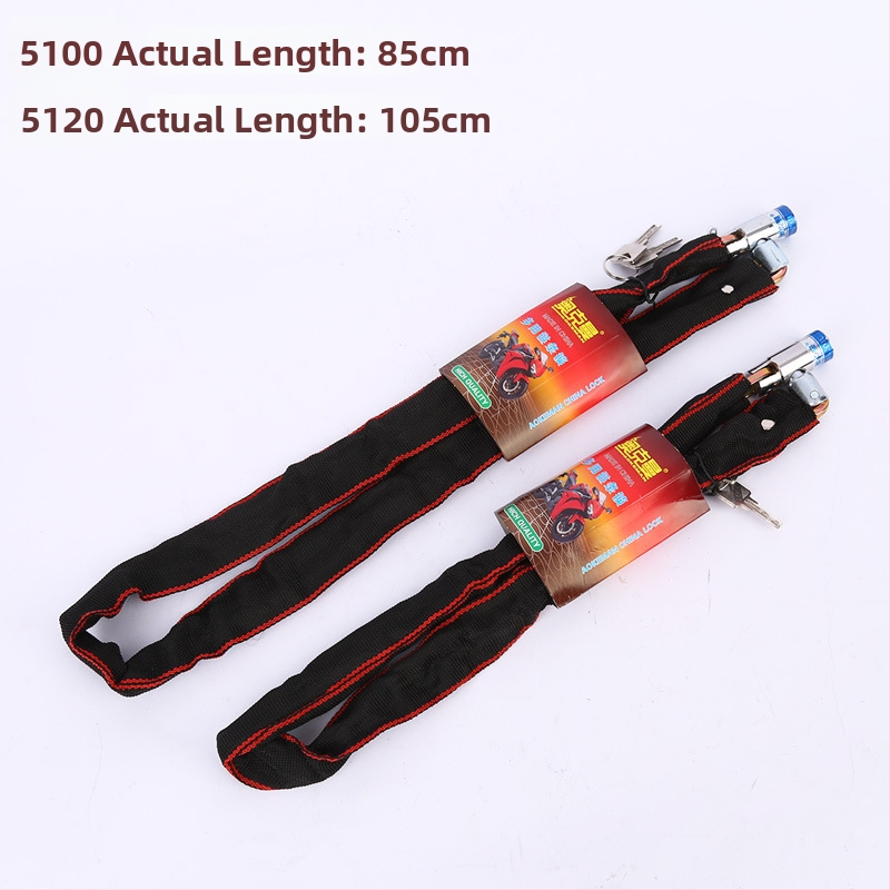 Ockman paksu tekstiilmähisega kettlukust mangaanterasest, mudel 5100, sobib jalgratastele, motorollidele, elektrisõidukitele ja ustele