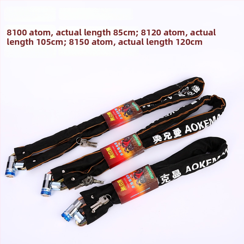 Ockman paksu tekstiilmähisega kettlukust mangaanterasest, mudel 5100, sobib jalgratastele, motorollidele, elektrisõidukitele ja ustele