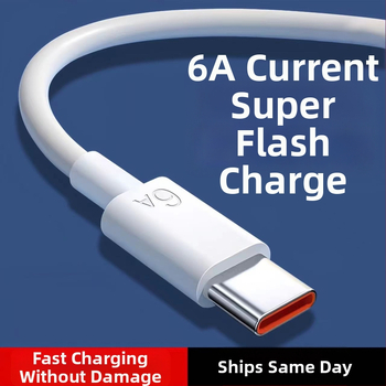 Sanxi 6A greito įkrovimo duomenų kabelis — USB-C/Lightning/Micro-USB (daugiainterfeisių), TPES medžiaga