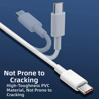 Sanxi 6A greito įkrovimo duomenų kabelis — USB-C/Lightning/Micro-USB (daugiainterfeisių), TPES medžiaga