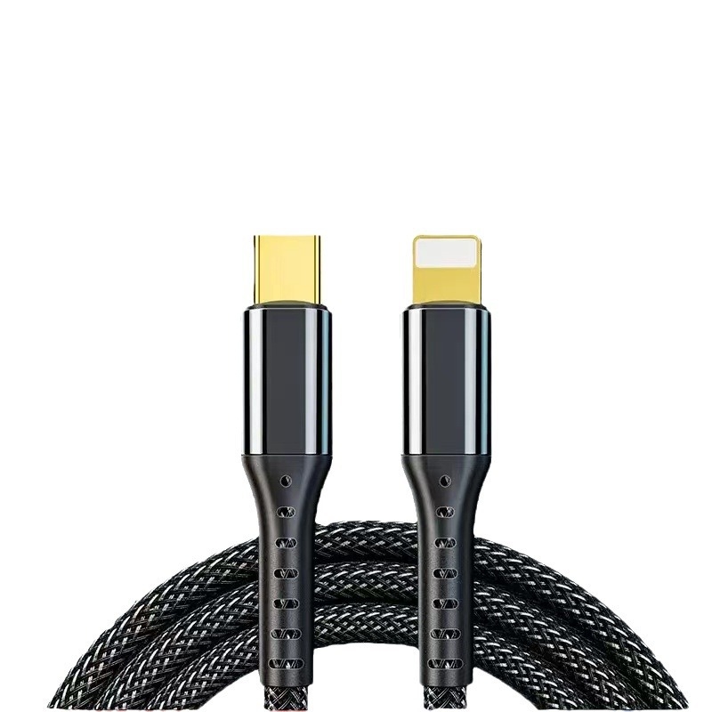 Semida Sheng Apple Lightning greito įkrovimo kabelis, 20W, pintas, su vienu galu