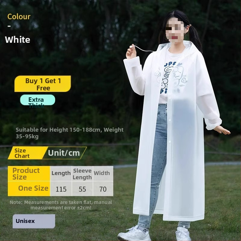 Suaugusiųjų storas PVC lietaus pončas, lauko kelionėms ir alpinizmui – kartojamai naudojamas