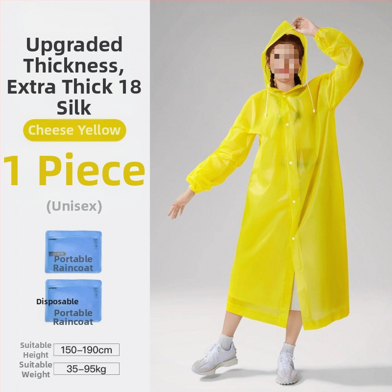 Suaugusiųjų storas PVC lietaus pončas, lauko kelionėms ir alpinizmui – kartojamai naudojamas