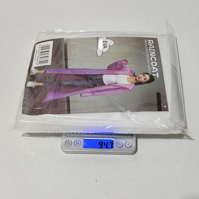 Vieno sluoksnio EVA lietaus pončas suaugusiems, unisex, tinkama žygiams, audinio storis 0.18
