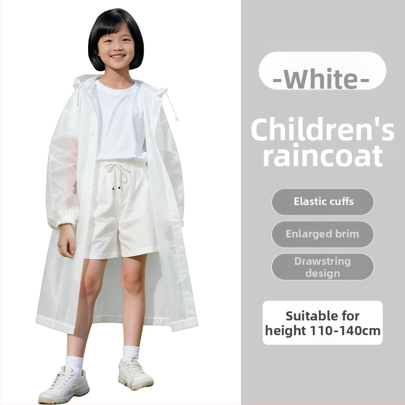 Vaikų EVA lietaus lietpalatis, ilgo kirpimo, viso kūno apsauga, mokyklai ir kelionėms, nešiojamas pončas