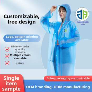 Suaugusiųjų lietaus pončas EV ir motociklams — EVA audinys, tankus, PVC atsparus sluoksnis, 200 g