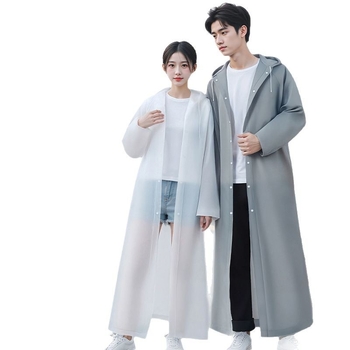 Ühekordne vihmavest, paks EVA-kangas, täiskasvanutele – matk pončo