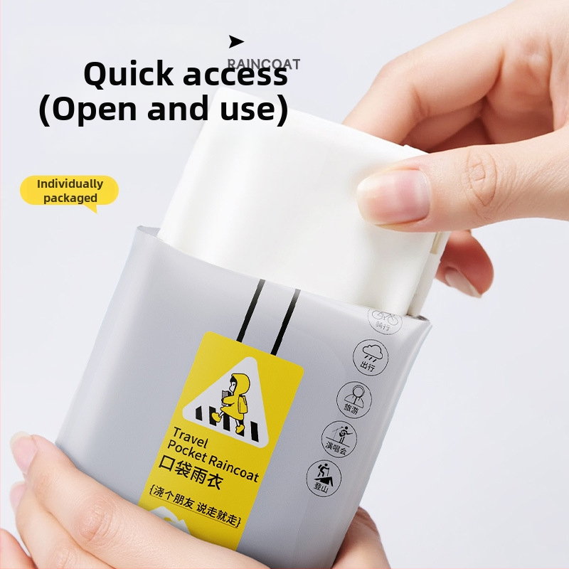 Ühekordne vihmavest, paks EVA-kangas, täiskasvanutele – matk pončo