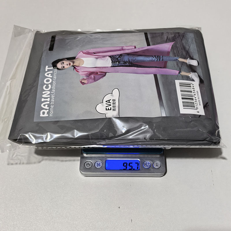 Unisex EVA lietaus pončas, matinė apdaila, 0.18 mm storis, daugkartiniam naudojimui, skirtas žygiams ir kelionėms