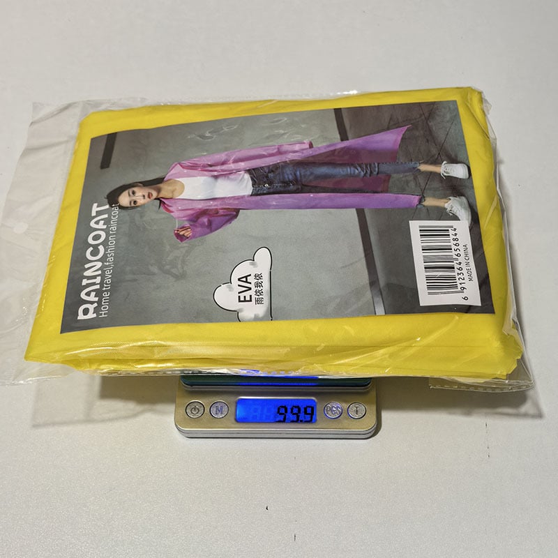 Unisex EVA lietaus pončas, matinė apdaila, 0.18 mm storis, daugkartiniam naudojimui, skirtas žygiams ir kelionėms