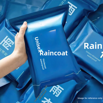 Αδιάβροχο poncho EVA, πάχος 0,14 mm, για ενήλικες, σε σακούλα συσκευασίας, κατάλληλο για ταξίδια