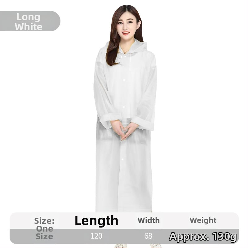 Αδιάβροχο poncho EVA, πάχος 0,14 mm, για ενήλικες, σε σακούλα συσκευασίας, κατάλληλο για ταξίδια