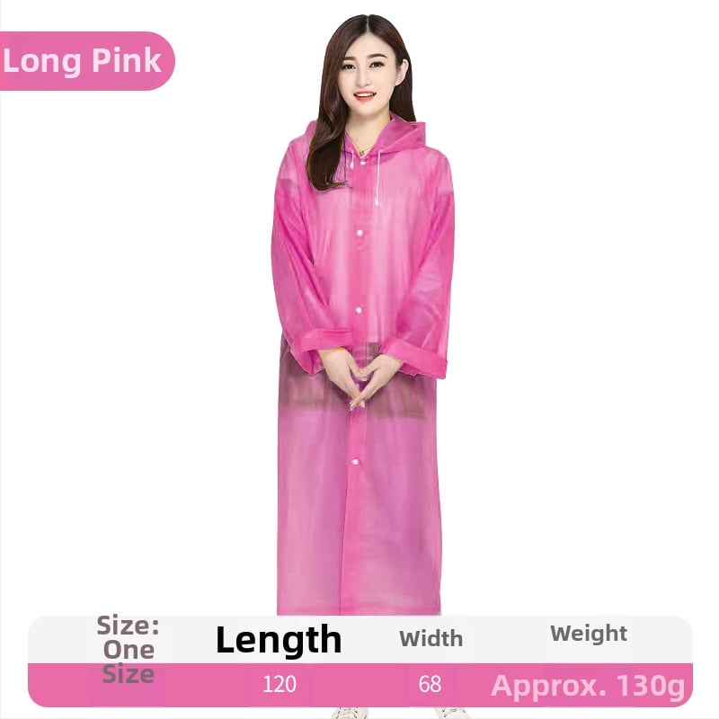 Αδιάβροχο poncho EVA, πάχος 0,14 mm, για ενήλικες, σε σακούλα συσκευασίας, κατάλληλο για ταξίδια