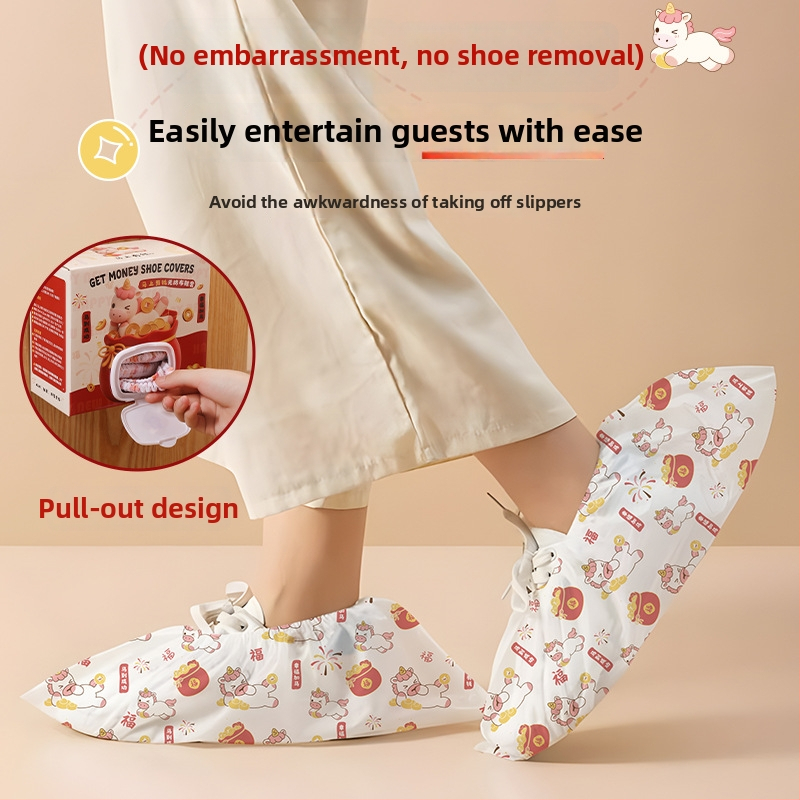 Vienkartiniai vidaus patalpų avalynės dangteliai, nepluošto audinys, priešslydis, kilmės vieta Zhejiang, galiojimo laikas 10 metų